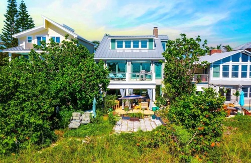 Pass-a-Grille Villa | Luxury Beachside French Villa with Private Beach Path