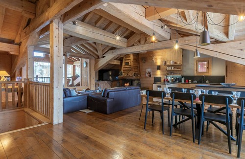 Le Cret Ski Chalet | Luxury Chalet with Spacious Interiors, Fireplace, Sauna, and Mountain Atmosphere