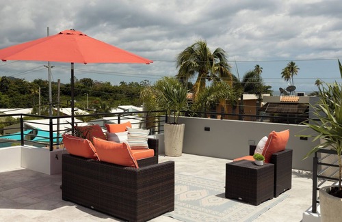 Ensenada House | Luxury home with private pool steps from Black Eagle Beach