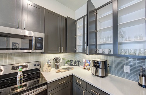 Conroe Apartment | Luxury Modern Art1-Bedroom Apt. Near Eateries, Theatre, and Patio Pool View.