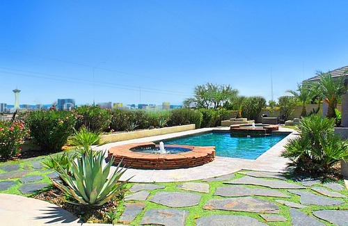 Canyon Gate House | Luxury Modern Estate, Amazing Strip Views! Pool, Spa, Basketball, Game Room