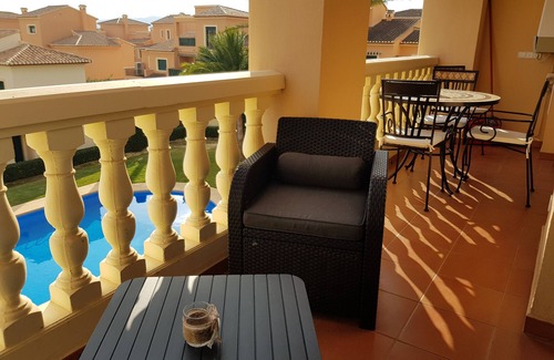 Aduanas Apartment | Luxury pool view residence with gym 500m from the sea