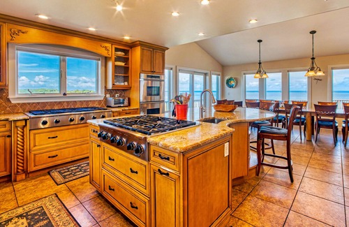 Buxton House | Luxury sound-front home with private pool, hot tub, & dock