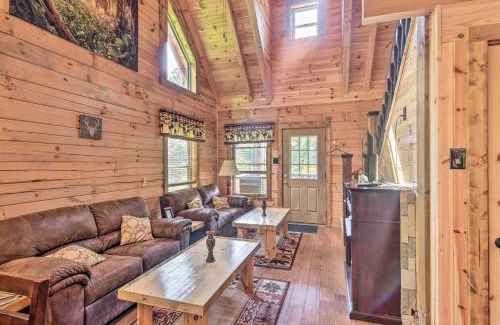 Maggie Valley House | Maggie Valley Family Cabin with Porch and Fire Pit!