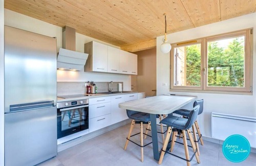 Talloires-Montmin Ski Chalet | Magnificent Chalet : lake and mountain view.