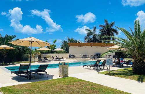 Maho Apartment | Maho Escape- with Pool and Gym, Lagoon view, walk to dinning, Maho Beach and Mullet Bay