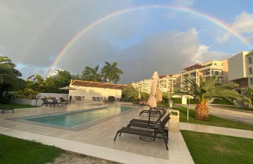 Maho Apartment | Maho Escape- with Pool and Gym, Lagoon view, walk to dinning, Maho Beach and Mullet Bay