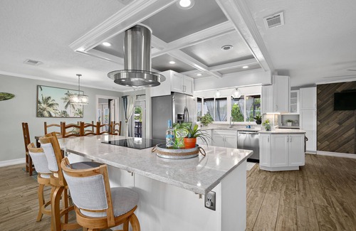 Indian Harbour Beach House | Mermaid Bay- Pool Home steps from beach- sleeps 10