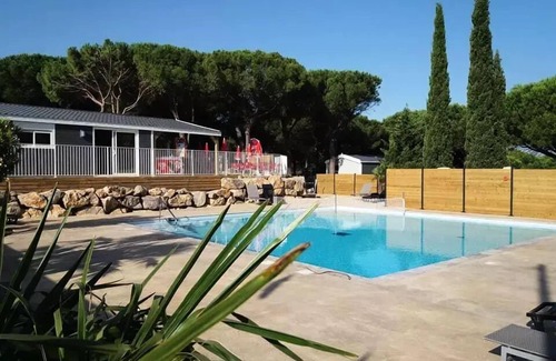Bizanet House | Mobil Home Cigale + Clim + TV 32m² - 2 bedrooms 4 people