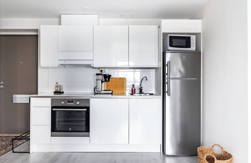 Lahti Apartment | Modern 1BR Home with Sauna & Balcony