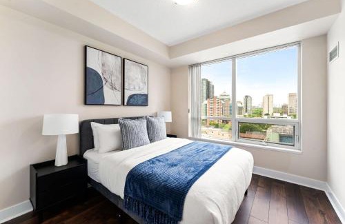 Upper Jarvis Apartment | Modern Downtown Escape w Den & City Comforts