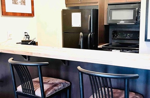 East Kootenay Condo | Modern Fernie Studio with Private Deck and BBQ