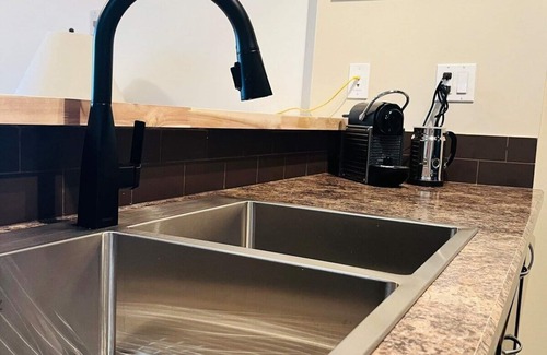 East Kootenay Condo | Modern Fernie Studio with Private Deck and BBQ