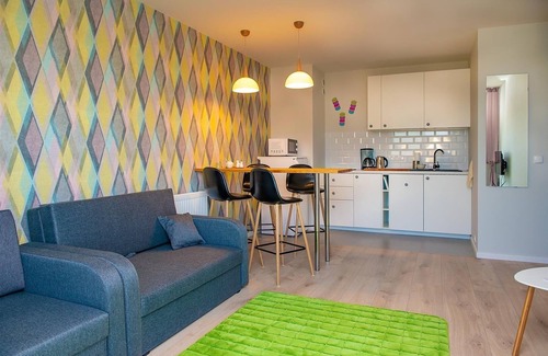 Puck Apartment | Modern holiday flat with a balcony only 500 meters from the beach and the ocean