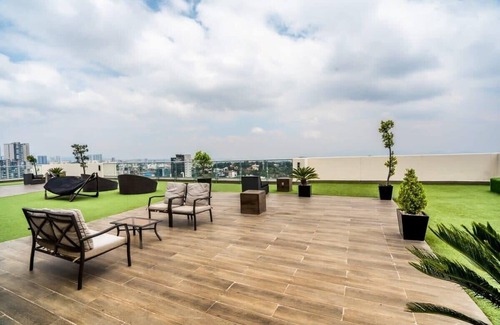 Huixquilucan Apartment | Modern Loft | Gym + Rooftop l Interlomas