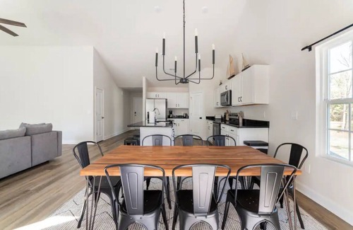 Oriental House | Modern NC Home: Dock, Karaoke, Games, Fire Pit