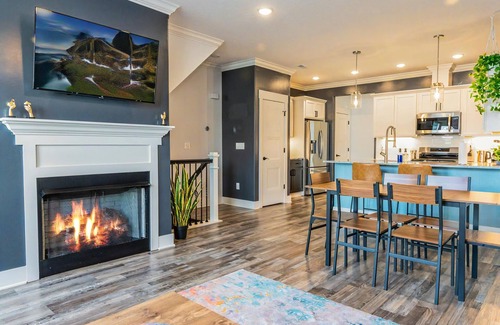 Weinland Park House | Modern Oasis in Columbus with Hot Tub on Roof with City Views