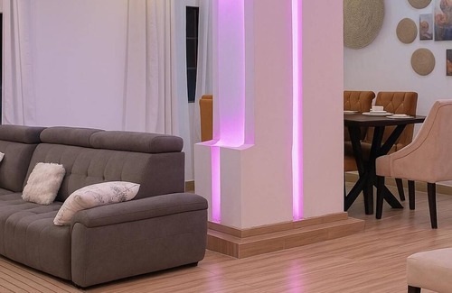 Agbodrafo Apartment | Modern vacation apartment with washing machine and king-size bed