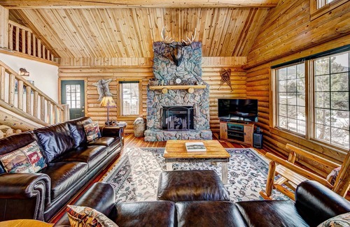 Carriage Hills Cabin | Moose Mountain Lodge, Secluded Log Home w/Beautiful Mountain Views