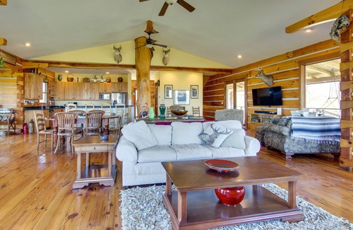 Marshall House | Mountain View & Fire Pit: Rustic Marshall Getaway!