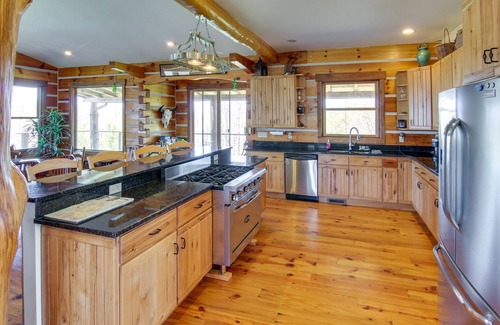 Marshall House | Mountain View & Fire Pit: Rustic Marshall Getaway!