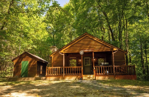 Hico Cabin | Mountaineer Cabin 4 - Hot Tub & Fireplace close to New River Gorge National Park
