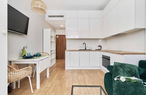 Krzyki Apartment | Na Grobli 36 | Functional Studio | Desk