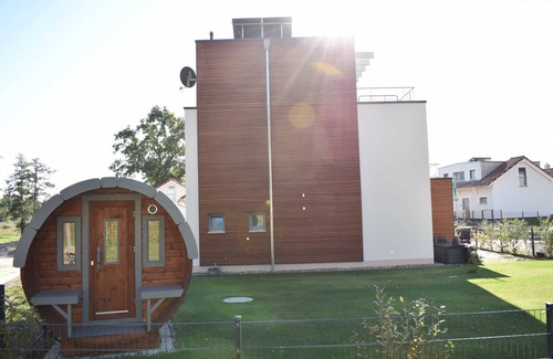 Krakow am See House | Naturpark-Ferienhaus-See-Fasssauna-Kamin-5 stars-110m² - holiday home Egret