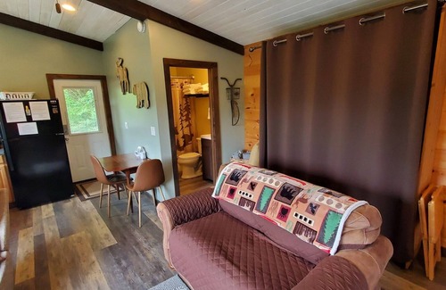 Whittier Cabin | Near Polar Express, Casino and WCU. Hot Tub & robes! Dog friendly. Views!