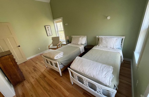 Chilmark House | Nestled in the woods w/outdoor shower, firepit, streamside trail, Vincent Beach