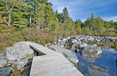 Ellsworth Cabin | NEW custom cabin on private cove! Gateway to Acadia! 3 acres! Family friendly!