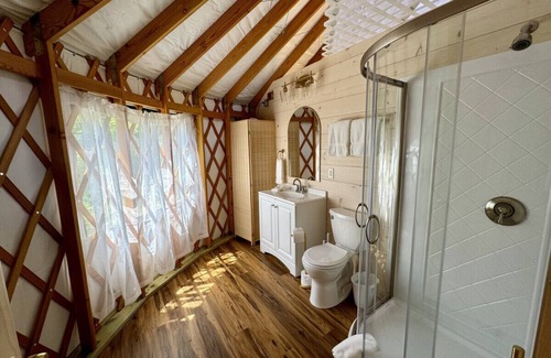 Bar Harbor RV Rental | New luxurious 24’ yurt located in Bar Harbor, Maine with access to Northeast Creek