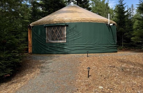 Bar Harbor RV Rental | New luxurious 24’ yurt located in Bar Harbor, Maine with access to Northeast Creek