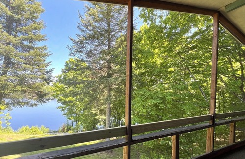 Presque Isle Cabin | New! On water! Large Yard!
