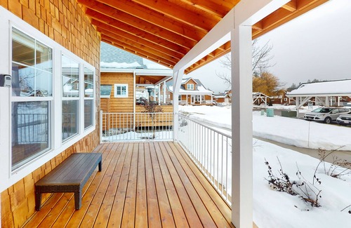 Dover Bay House | Newly built 2-story home with fireplace & great porch - walk to the river