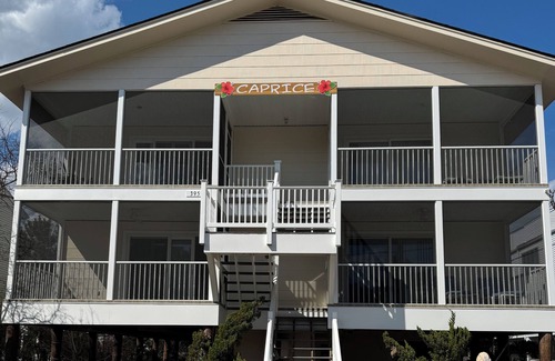 Bethany Beach Condo | Newly remodeled! Steps from the beach. Ocean block. Tower Shores.