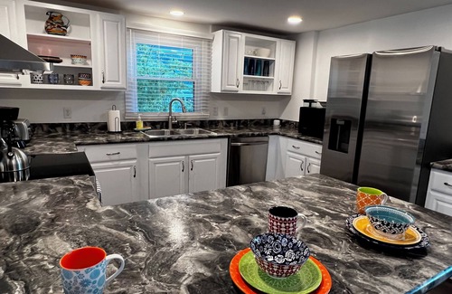 Mount Holly Cottage | Newly Renovated 2BR Waterfront Cottage with Dock