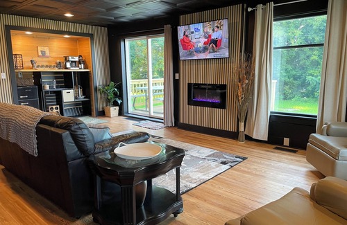 East Jordan House | Nibi House - In Town 3BR Home w/Fire Pit, Large Driveway & Pet-Friendly