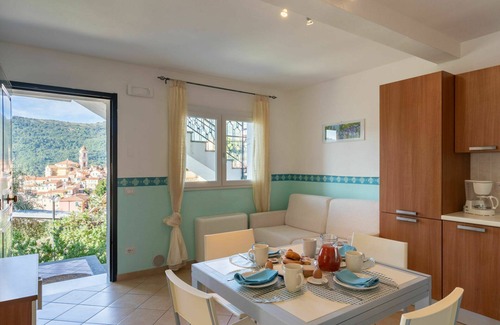 Pietrabruna Apartment | Nice apartment for 18 guests with WIFI, private pool, TV, patio and panoramic view