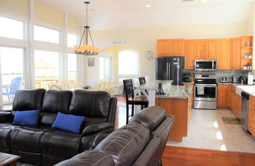 Carova Beach House | Oceanfront Luxury Home w/Private Pool, Hot Tub, Game Room & More!