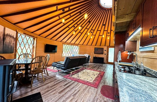 Duck Creek Village RV Rental | Off-Grid Yurt at Angel Valley Ranch