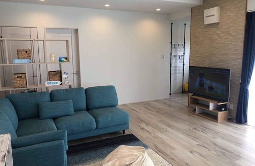 Bora House | One-story house with a view of the ocean on the remote island of Miyakojima with free rental car available before check-in and after check-out.