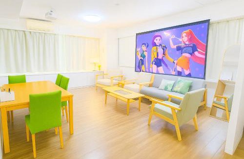 Mejiro Apartment | OPEN#신주쿠와 시부야 가까운 집#편의점2분#8명#예쁜집#114m2#침대5#침실2#빔프로젝터