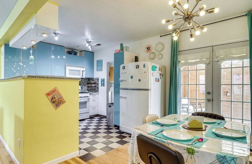 Albuquerque House | Outdoor Bar & Large Pool: Retro ABQ Retreat!