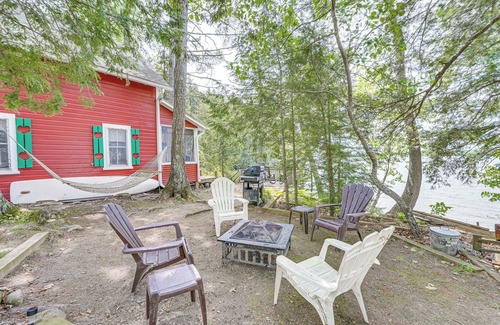 Vassalboro Cabin | Peaceful Lakefront Maine Cabin w/Sunset Views