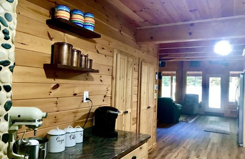 Rome Cabin | Peaceful,. Lakeside Log Cabin on Long Pond, Belgrade Lakes Region, Rome, Maine