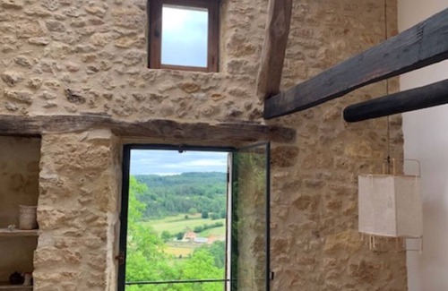 Pays-de-Belves House | Perigordian-style village house, valley views, terrace, winter garden