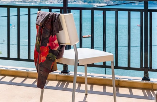 Vassiliki Apartment | Pet-Friendly Apartment Villa Captain Fotis 4 with Sea View & Balcony
