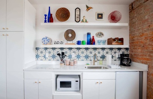 Covington Apartment | Pickle Factory Hotel—1BR Beside New Distillery!