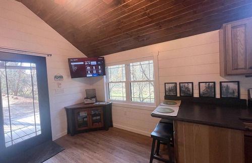Killbuck Cabin | Pine Grove Cabin 30 acres of woods, meadows, pond and creek near Amish Country